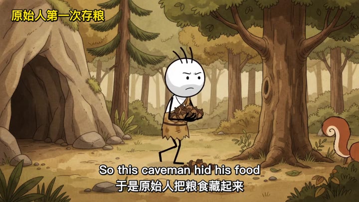 《原始人第一次存粮》封面